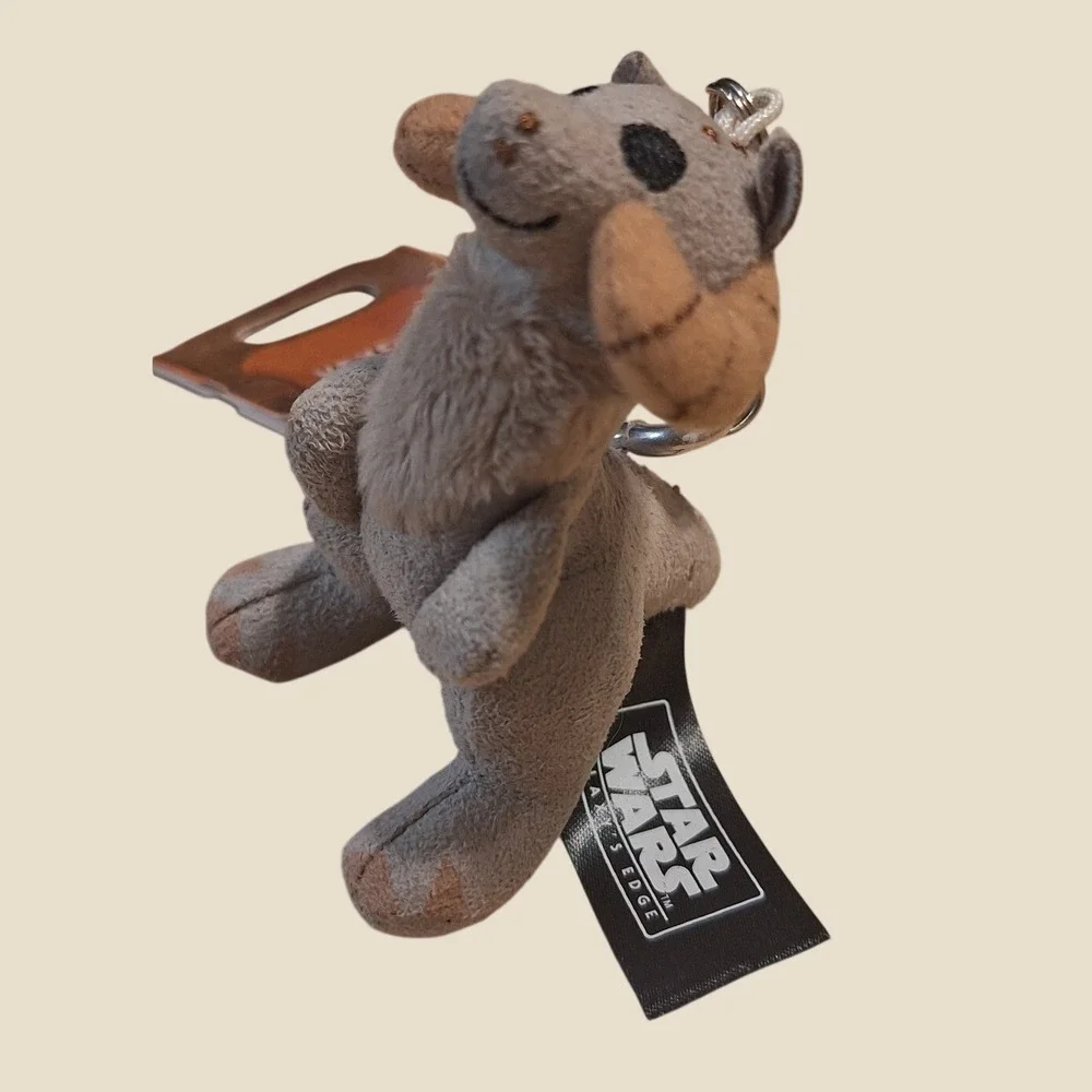 Star Wars Galaxys Edge Bantha Plush Keychain Disney Parks Tatooine Creature Tag